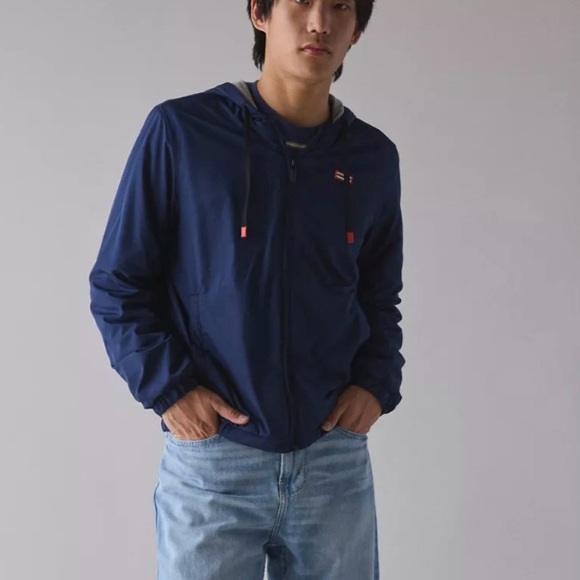 NWT‎ Hunter Navy/Grey Jersey Lined Lightweight Baltico Jacket - Small